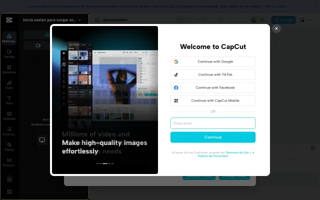 Screenshot of CapCut | Video Editor | All-In-One Video Editing Software | CapCut