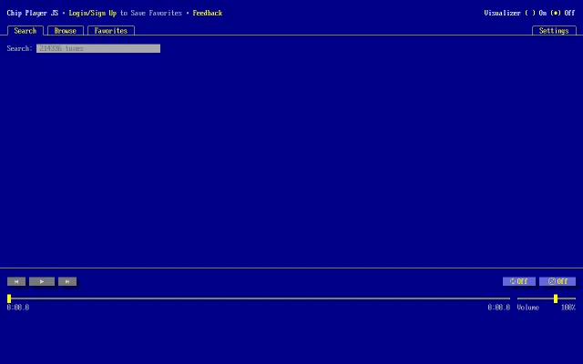 Screenshot of Chip Player JS