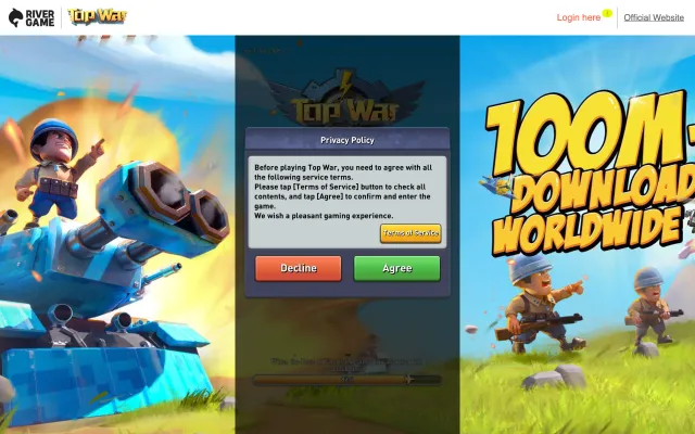 Screenshot of Top War | Official Web Game