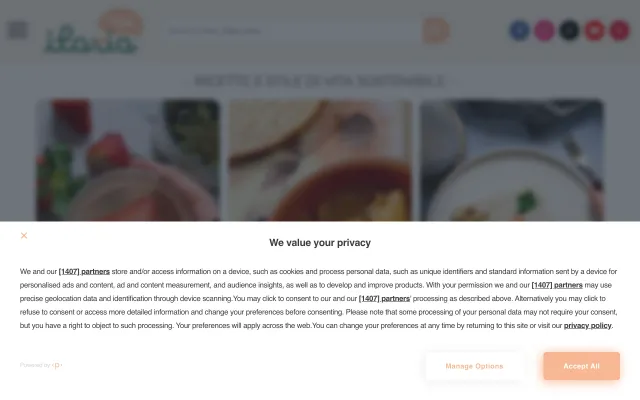 Screenshot of Ilaria Food & Home – Ricette e stile di vita sostenibile