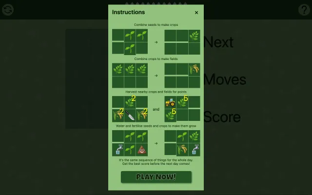 Screenshot of Farmbound - a diurnal game of farming