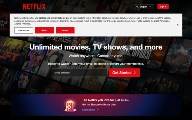 Screenshot of Netflix Spain - Watch TV Shows Online, Watch Movies Online