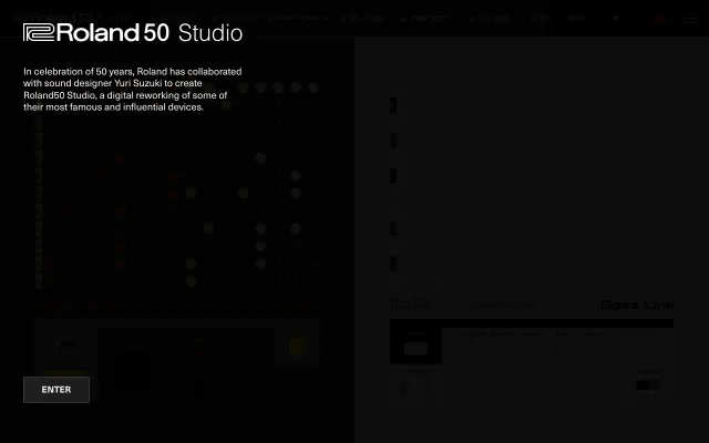 Screenshot of Roland50.studio