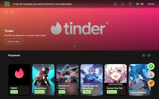 Screenshot of Smile.One - (Brazil) | Créditos de Jogos e Serviços