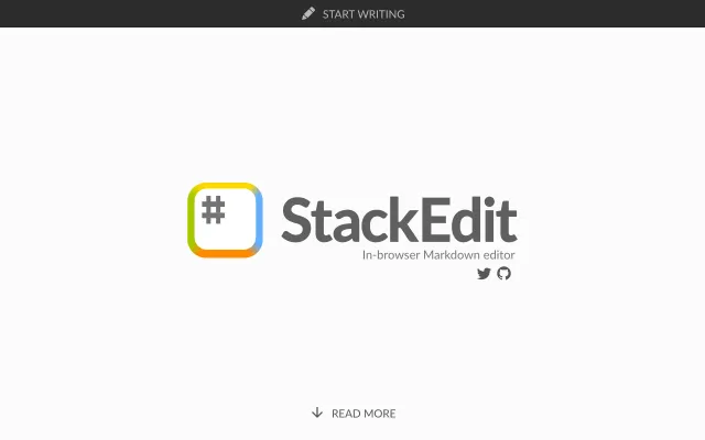 Screenshot of StackEdit – In-browser Markdown editor