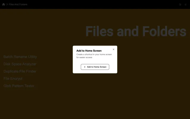 Screenshot of toools.cloud